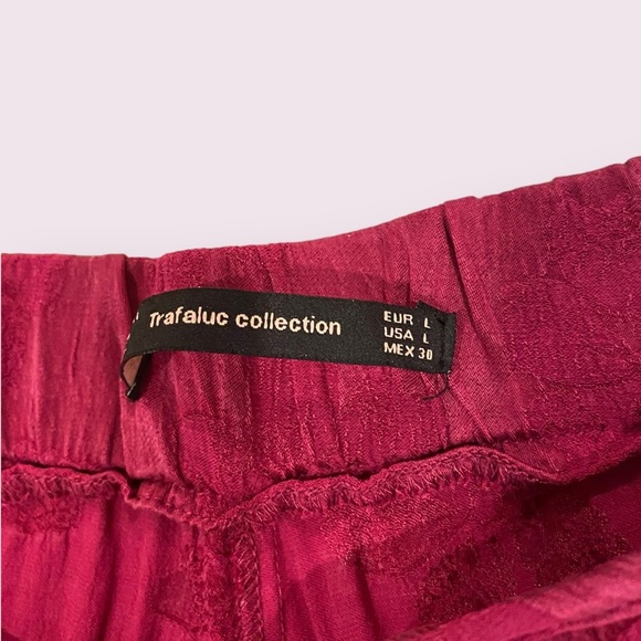 Zara | Women’s | Pink Patterned Pants | Size: Large - Picture 6 of 6